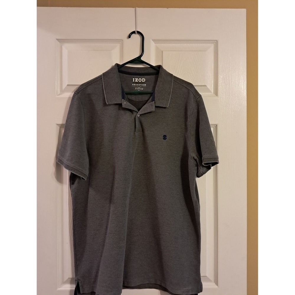 IZOD Men's Size XL Gray Polo Shirt